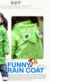 Áo mưa Linda xuất Nhật, Chất liệu PVC tốt
 Size: bé cao 90-130cm(Chiều dài 65cm, tay áo 55cm,  rộng 50cm)