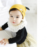 mũ thun vàng có tai phong cách Hàn Quốc
 Size: trên 4 tháng, 35-42cm