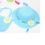  set nón vành rộng gắn hoa phong cách Hàn Quốc + túi xách
 Size:  1-5 tuổi(46-50cm)