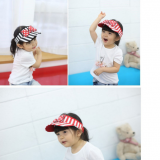 mũ thể thao hở đầu 100% cotton phong cách Hàn quốc, thiết kế vành đai đôi dễ dàng điều chỉnh độ rộng,
 Size: 9 tháng-7 tuổi