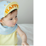 nón vải cotton mềm lật vành happy
 Size: 9 tháng-3 tuổi