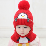 mũ và khăn len chim cánh cụt (KHÔNG KÈM KHĂN)
 Size: 1-5 tuổi (48-50cm)